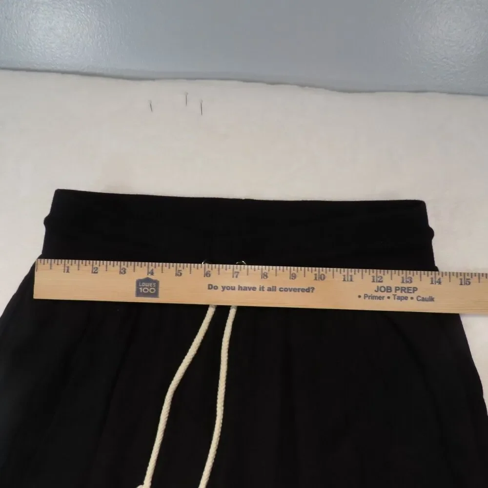 Threads 4 Thought Fleece Joggers Womens Small Black Drawstring Lounge Pants